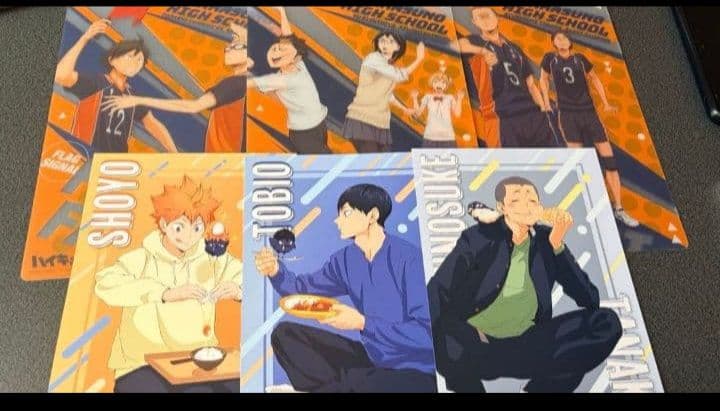 ハイキュー 烏野 影山 日向 月島 西谷 菅原 ステッカー ファイル 缶バ