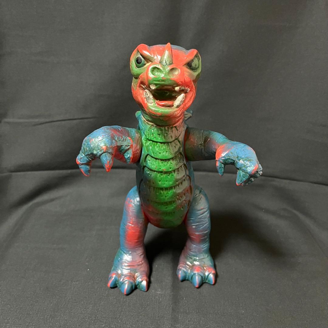 当時物 三浦トーイ製 世紀の大怪獣シリーズ ソフビ 宇宙怪獣3号 パチ