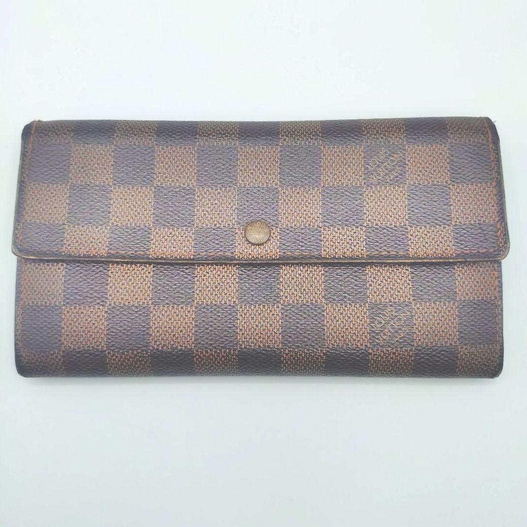 ダミエ 旧型 ポルトフォイユ サラ 長財布 2つ折り LV VUITTON