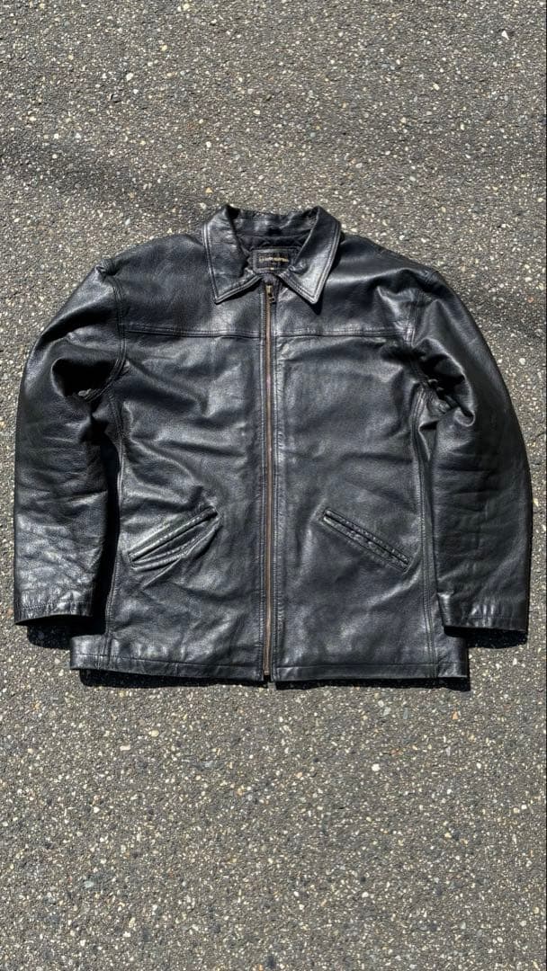 GIANNI VALENTINO レザージャケット　ブラック