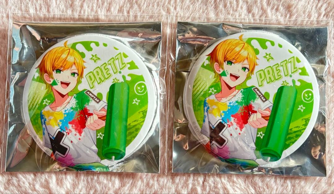 AMPTAK BIG缶バッジ ぷりっつ - メルカリ