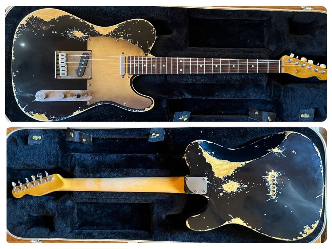 ⭐︎ハードレリックテレキャスタイプトップバインディング アルニコ