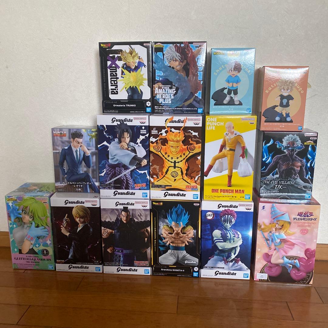 プライズフィギュア15個　まとめ売り プライズフィギュアまとめ売り 15点 NARUTO HUNTER×HUNTER等 - メルカリ