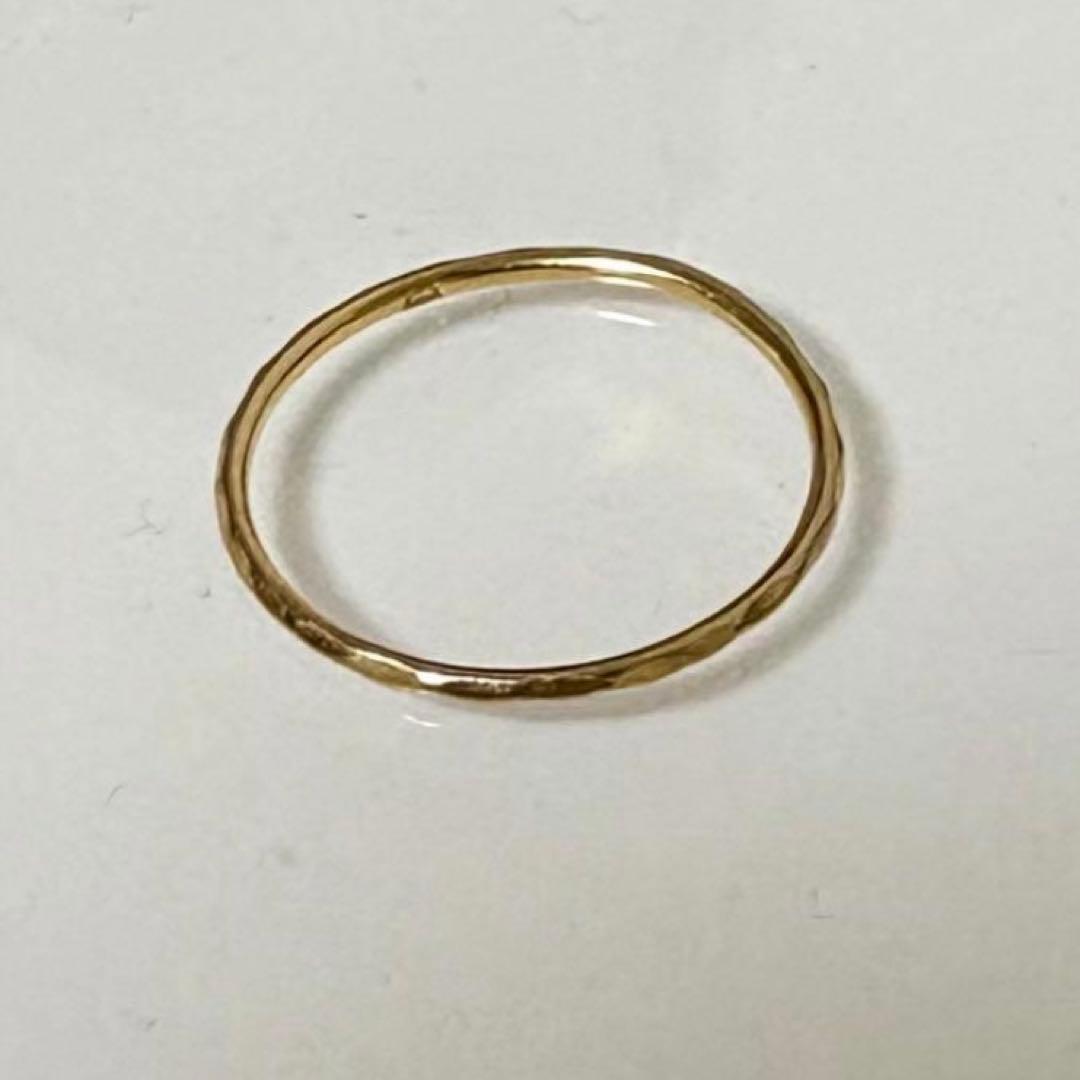K*M様 K22 イエローゴールドリング 8.5号 22金