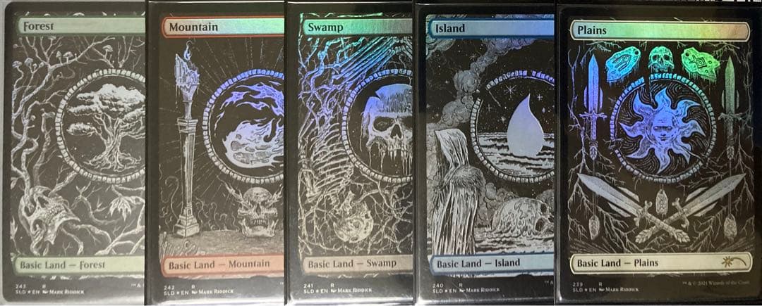 MTG　foil英語　アーティストプルーフ　基本地形　Mark Riddick