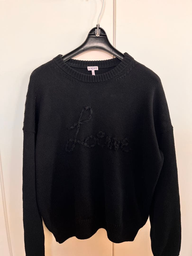 ロエベ【LOEWE】ロゴ刺繍コットンセーター