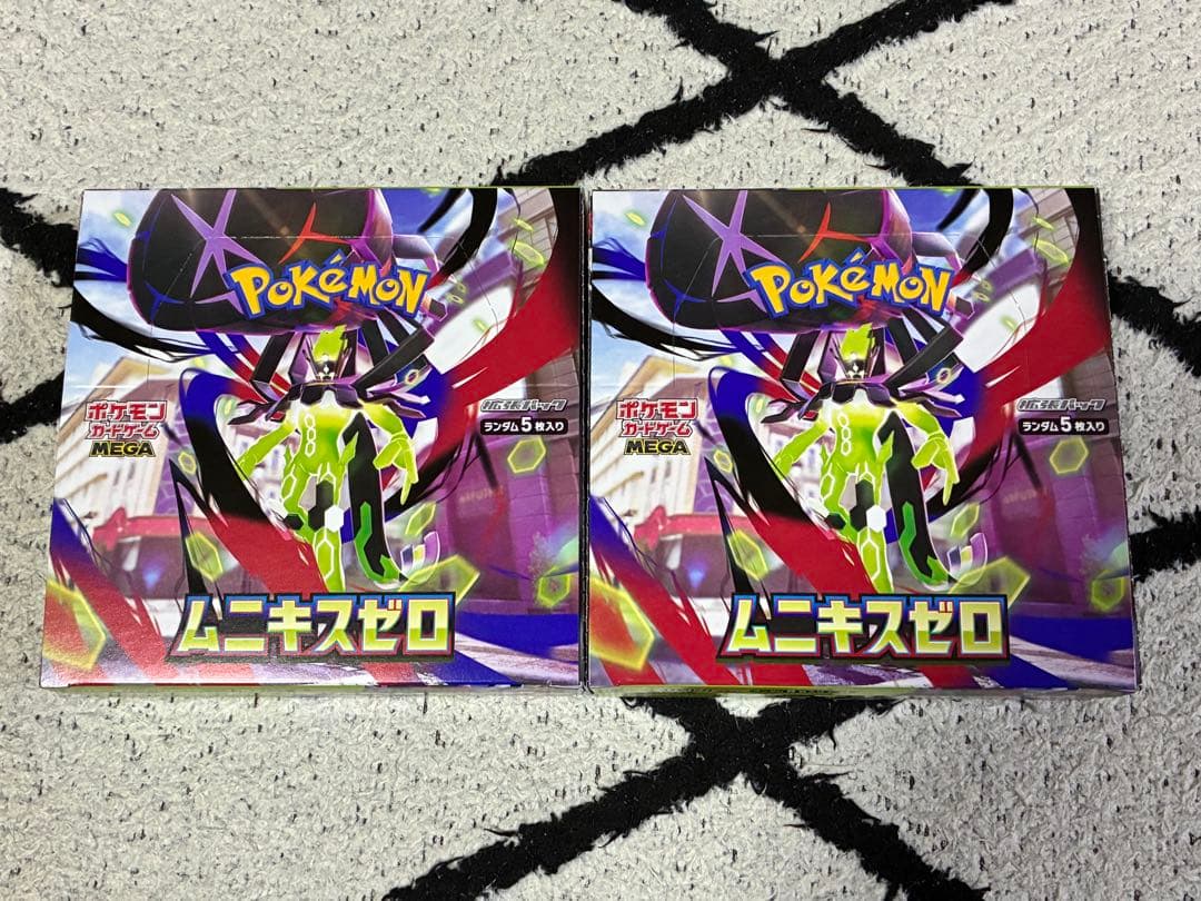 ポケモンカードゲーム　ムニキスゼロ　2BOX シュリンク無し　ペリペリあり