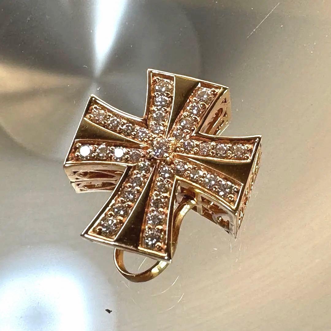 【ゆきざき公式】ダブルトップ ペンダントトップ K18PG