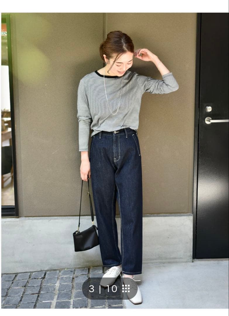 【OUR】こだわりシルエットのデニムパンツ