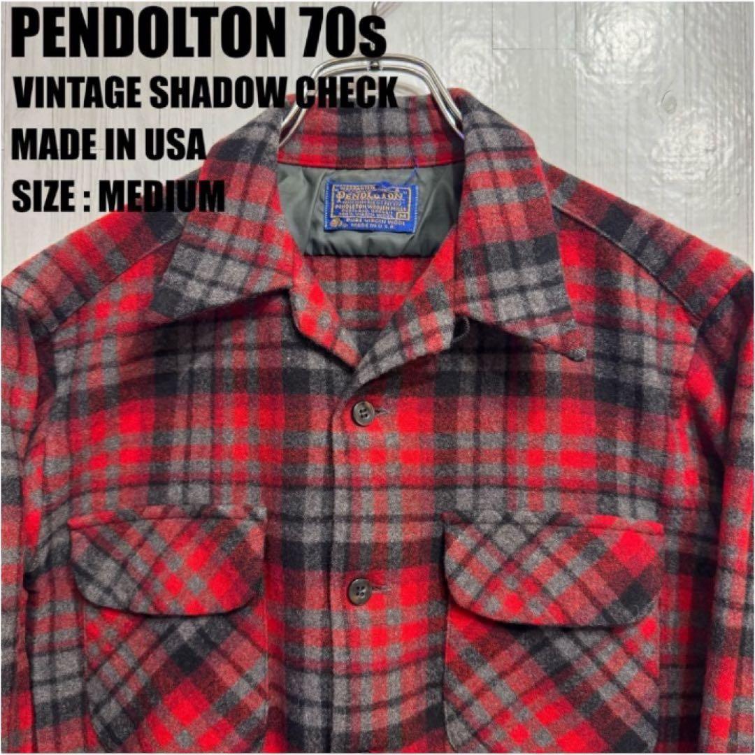 genkiman 70s ペンドルトン シャドーチェック ボードシャツ