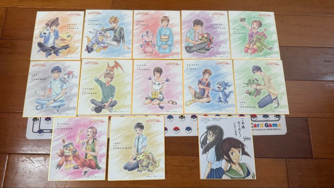 お台場メモリアル追加 デジモンアドベンチャー 非売品 色紙クリア