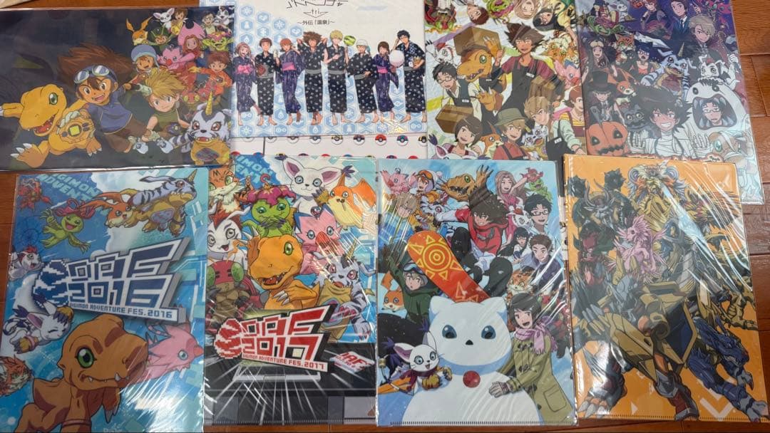 お台場メモリアル追加 デジモンアドベンチャー 非売品 色紙クリア