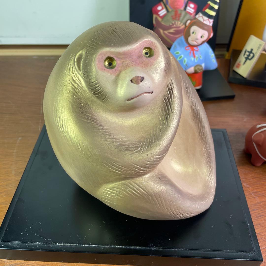 猿 申年 干支 開運 博多人形 薬師窯 鈴 陶器 - メルカリ