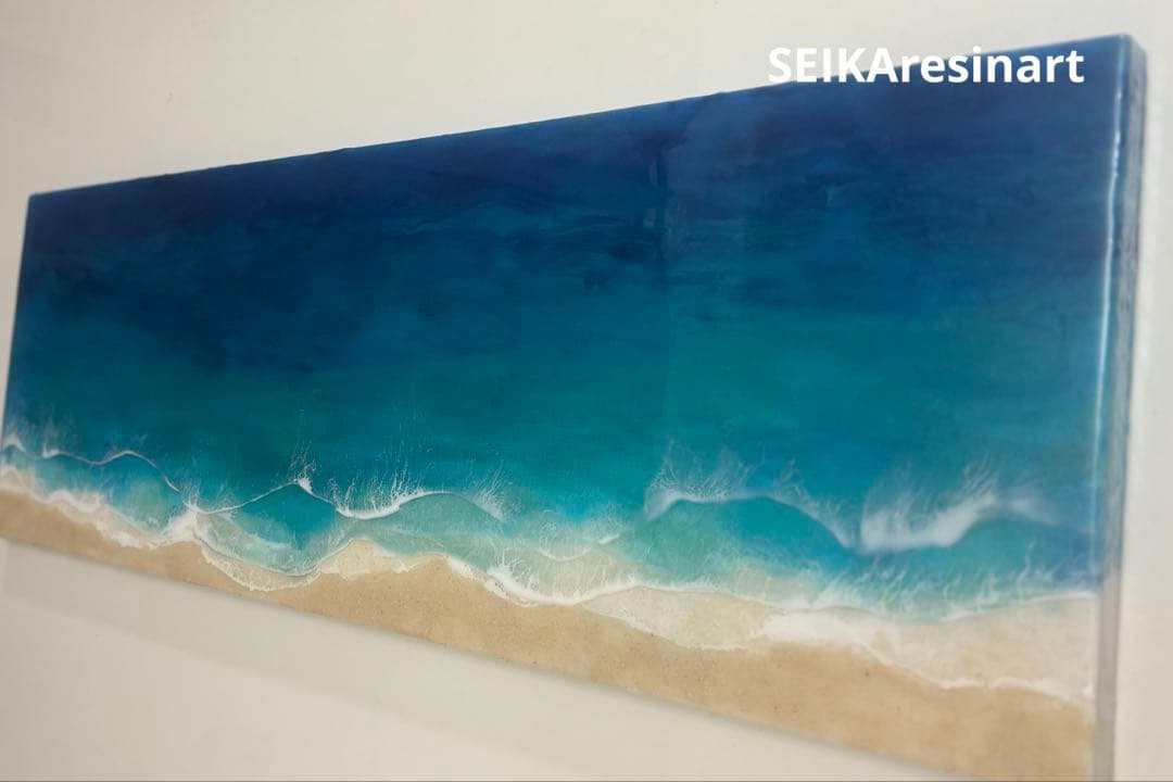 まぁ　30×90 オーシャンレジンアート 楽天市場】【HA-JA WORLDオーシャンレジンアートパネル033】オーシャン