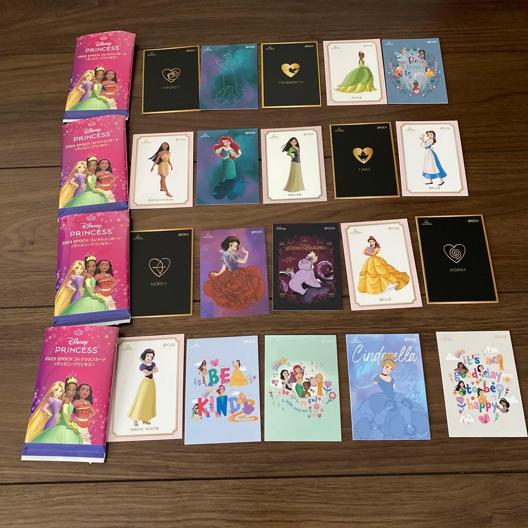 ディズニー プリンセス コレクションカード 2025 エポック カード 20枚