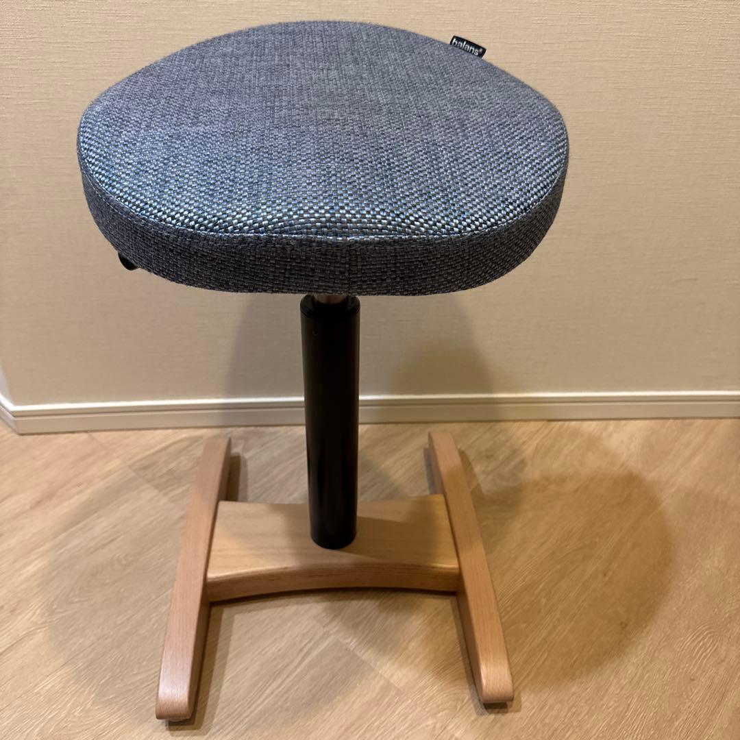 バランスシナジー ラウンド 織柄ブルー　美品