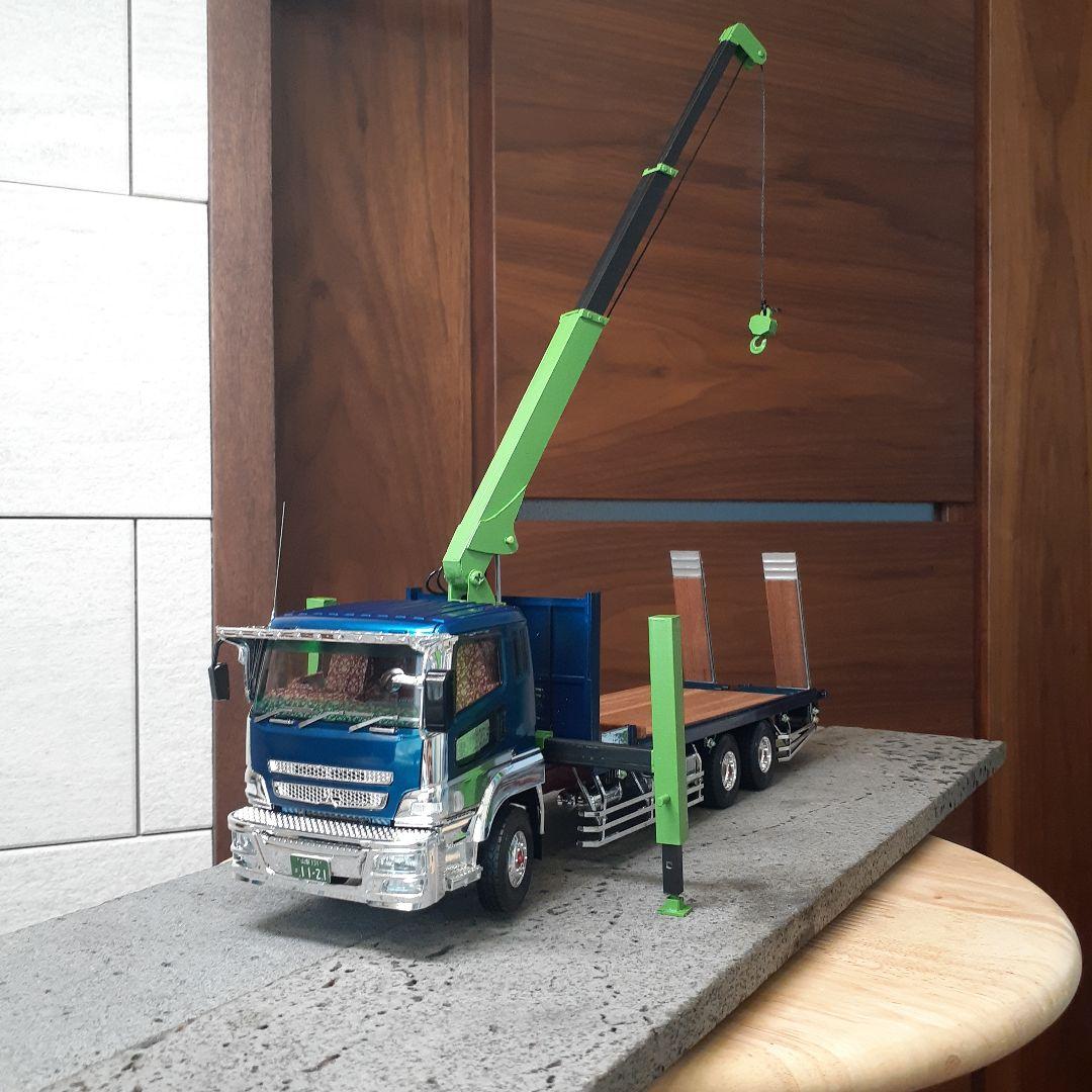 専用 デコトラプラモデル ユニック付き回送車 - メルカリ