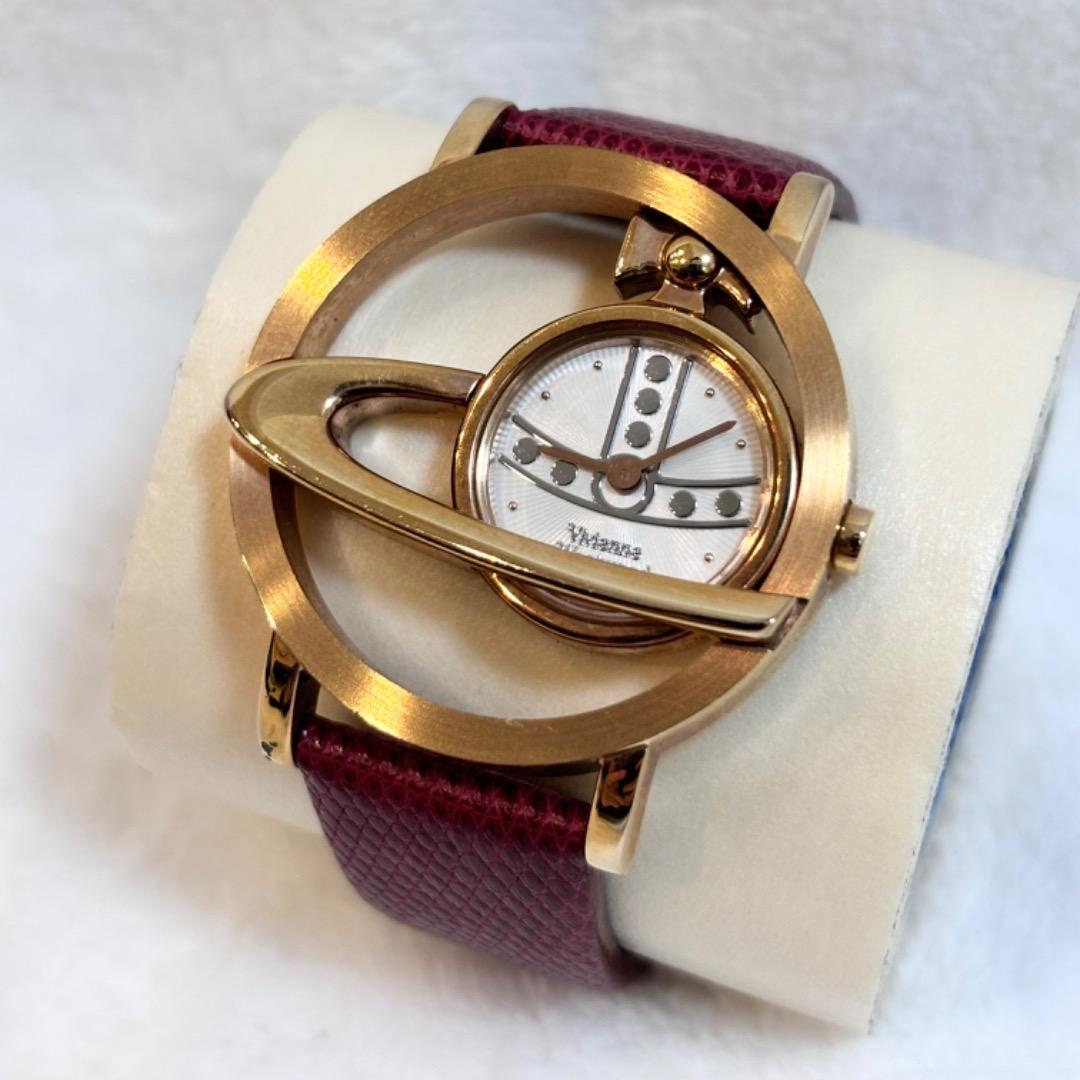 【極美品✨ 】ヴィヴィアン ウエストウッド サークル オーブ ボルドー