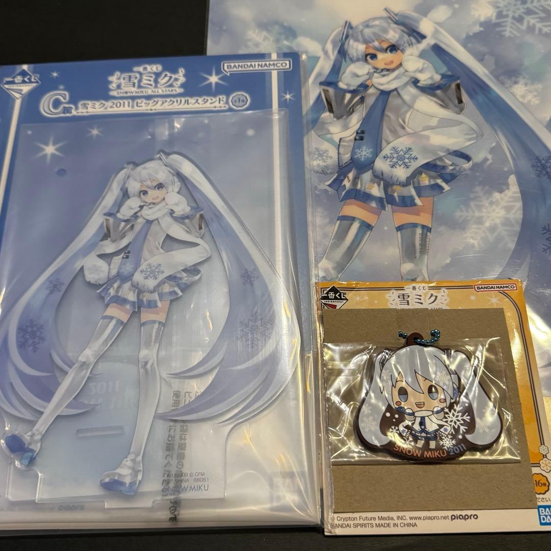 雪ミク 一番くじ C賞 2011 ビッグアクリルスタンド - メルカリ