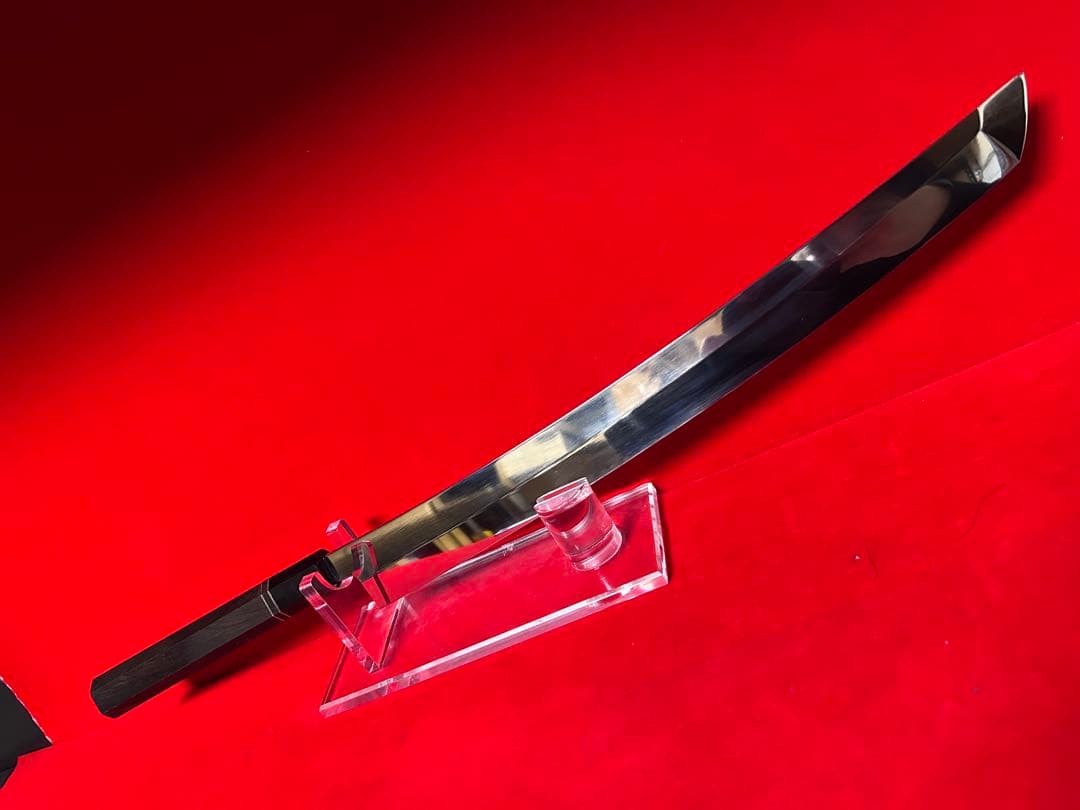 包丁　先丸型　マグロ包丁　尺ニ　鬼反り　鏡面仕上げ　切味抜群　箱付　未使用品