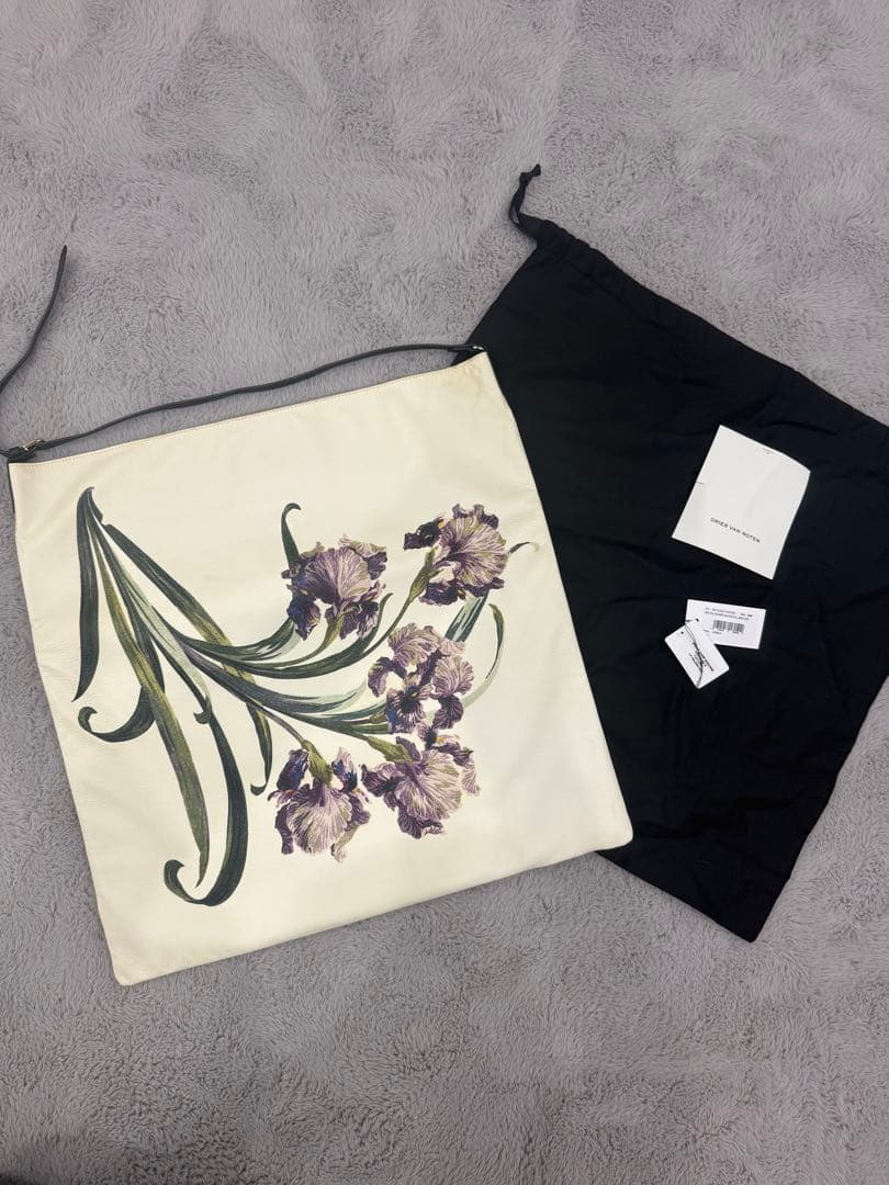 dries van noten トートバッグ　アイボリー　花柄　フラワー
