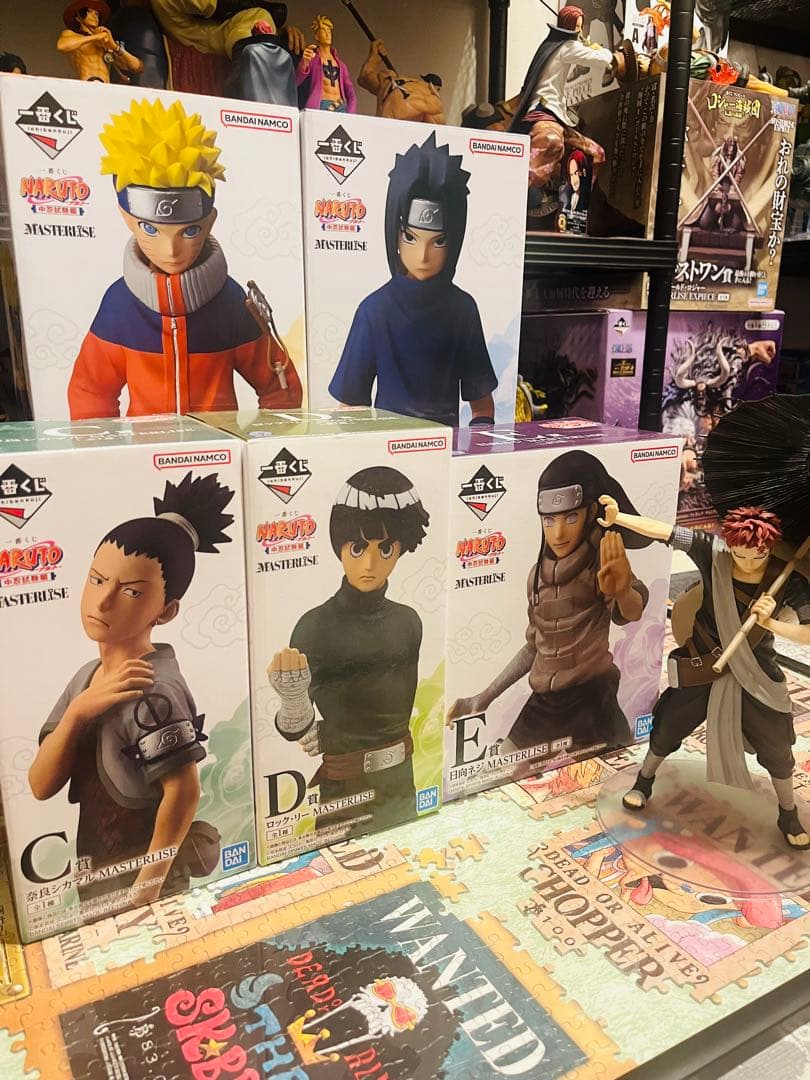一番くじNARUTO MASTERLISE フィギュアセット 全5種➕ラストワン 一番くじ NARUTO-ナルト- 疾風伝 ラストワン賞 うちはマダラ