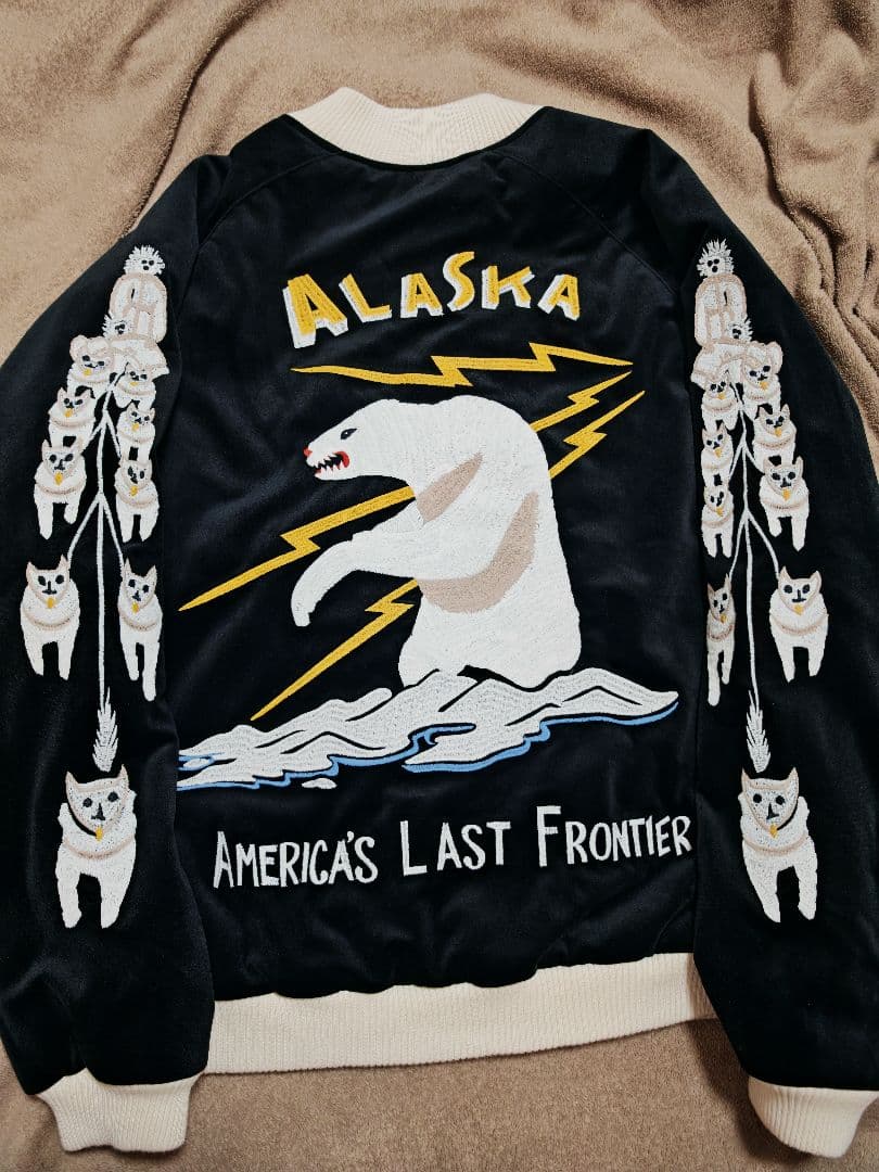 HOUSTON USA アラスカ 日本限定 別珍 スカジャン unisex