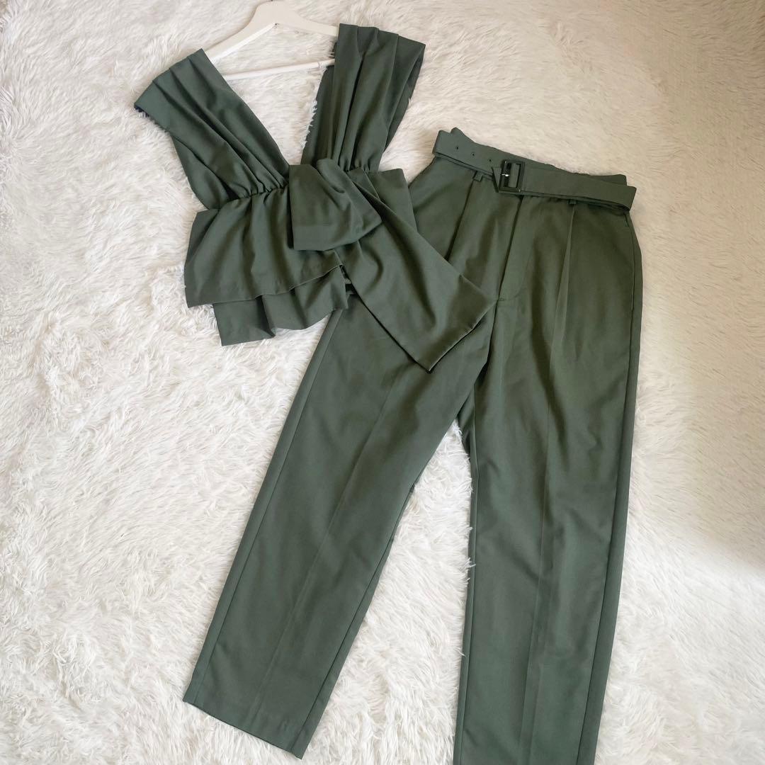 極美品】 ameri vintage セットアップ ドレス ビスチェ パンツ - メルカリ