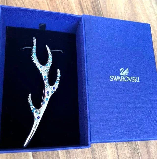 ★SWAROVSKI　スワロフスキー　ブローチ　雄鹿の角