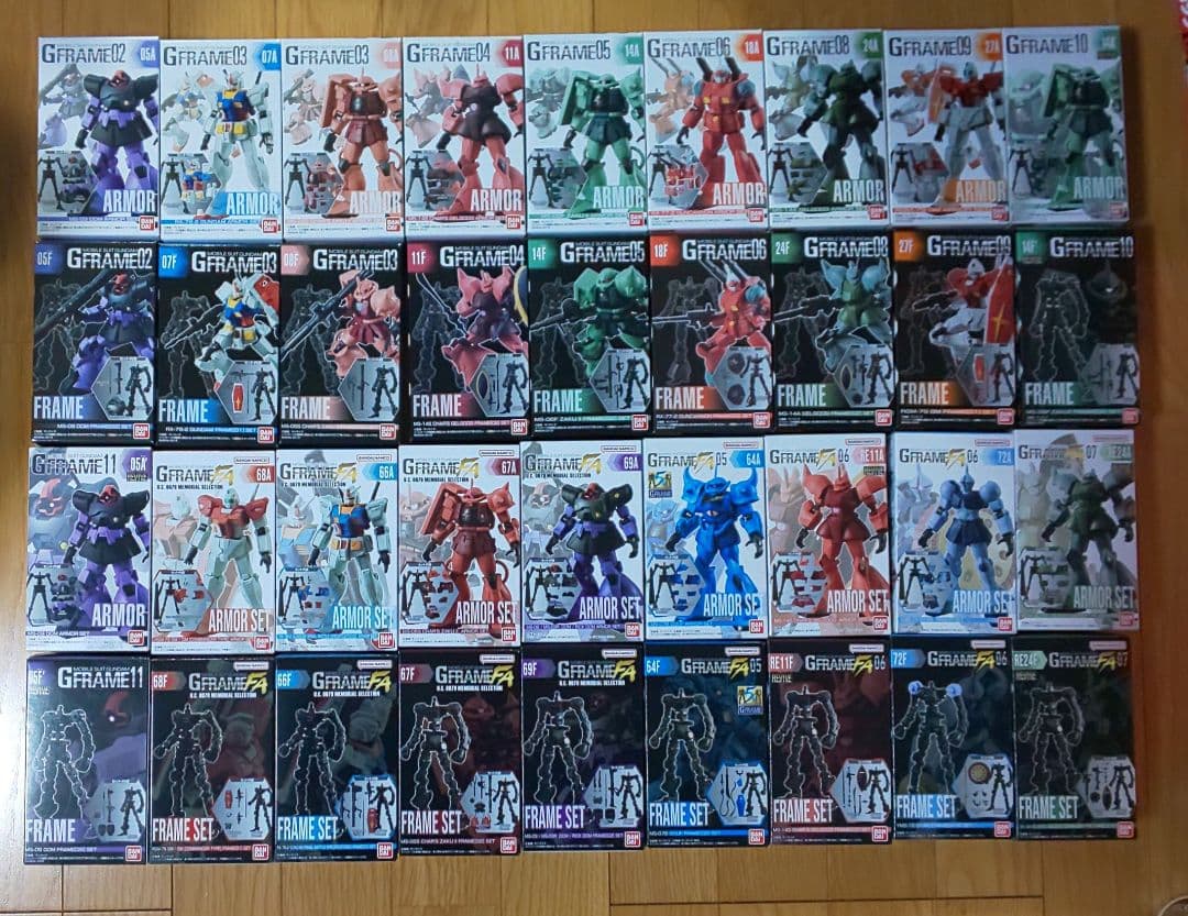入手困難品！Gフレーム＆ GフレームFA 一年戦争コンプリートセット