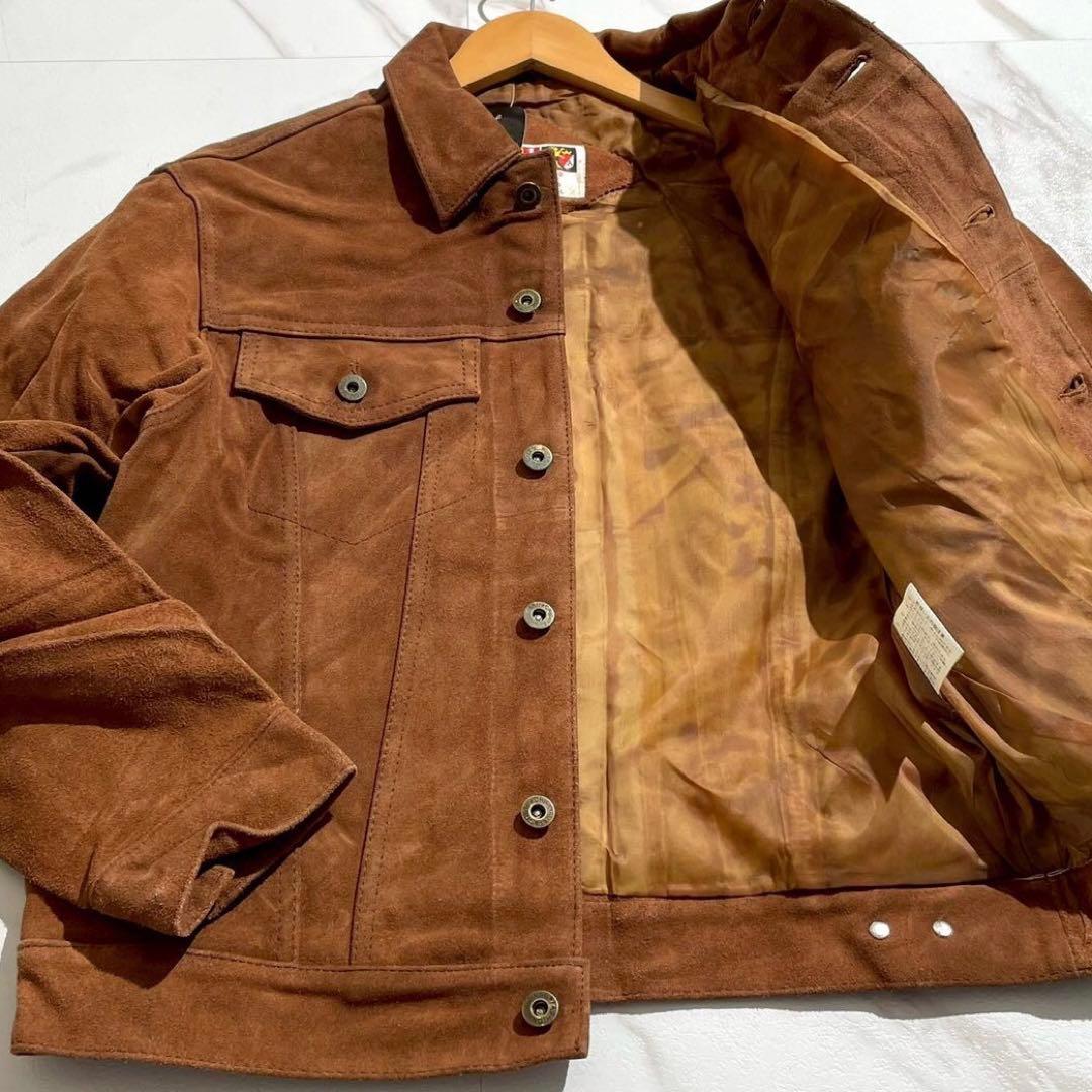 【未使用◦タグ付き✨】Alpenrose レザージャケット スウェード 茶 L
