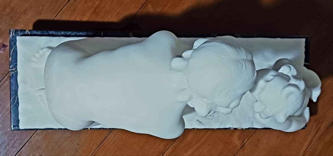 ウンベルト スティアチーニ 母子裸像 アラバスター 19~20世紀