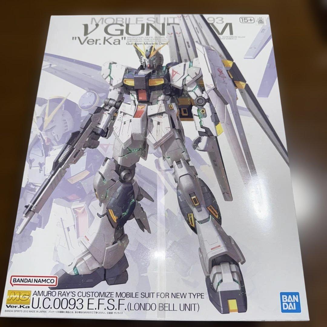 前*次様 MG νガンダム Ver.Ka 未開封品 MG νガンダム Ver.Ka」を『逆シャア』のイメージで製作！ スッキリと