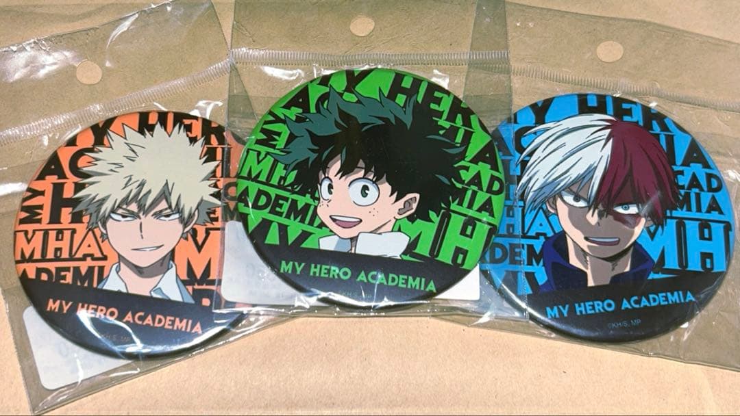 ヒロアカ 缶バッジ 緑谷出久 爆豪勝己 轟焦凍 - メルカリ