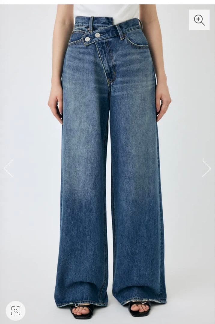 MOUSSY　クロスウエストワイドストレート