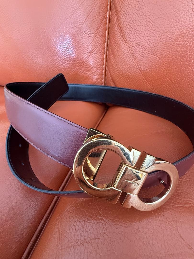 Ferragamo リバーシブルベルト ブラウン ブラック