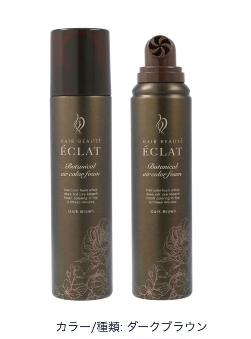 ヘアボーテエクラボタニカルエアカラーフォーム up ダークブラウン2本セット ヘアボーテ エクラ ボタニカルエアカラーフォーム ダークブラウン