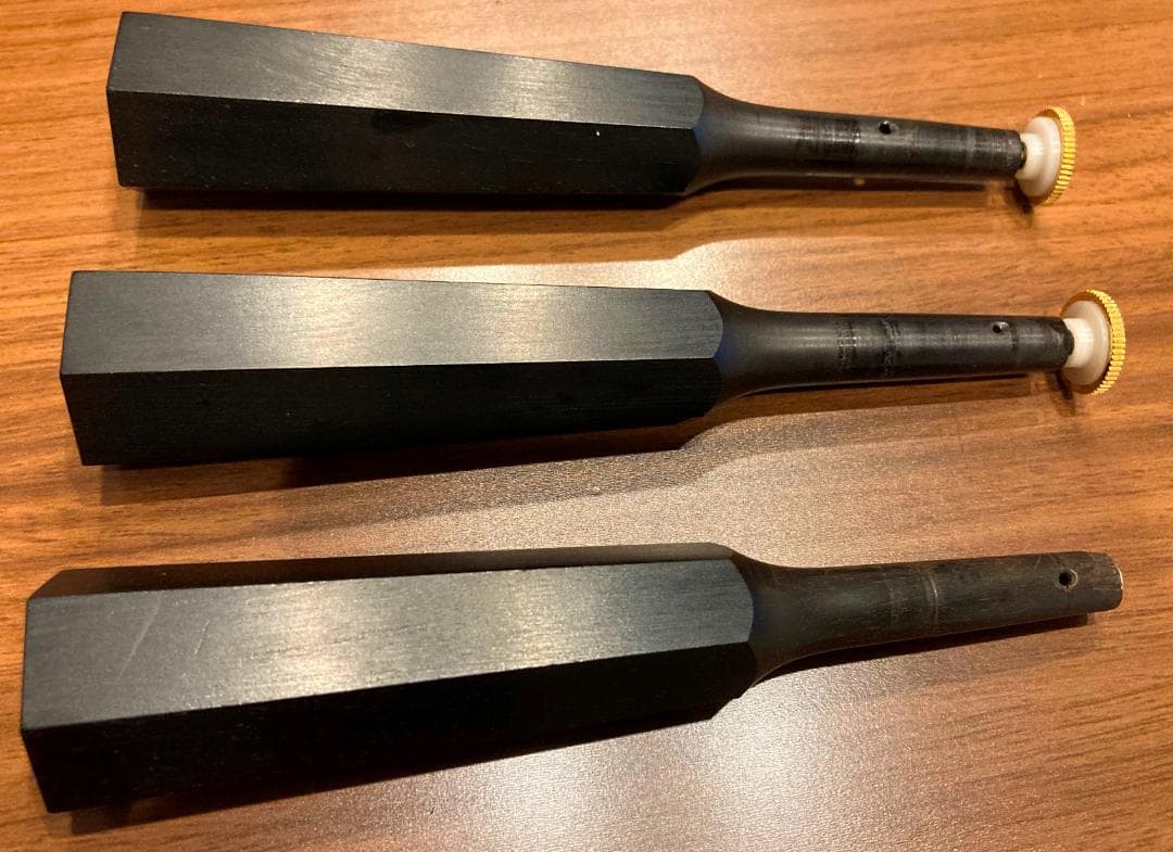 緩まない糸巻き 素六黒檀 太棹用