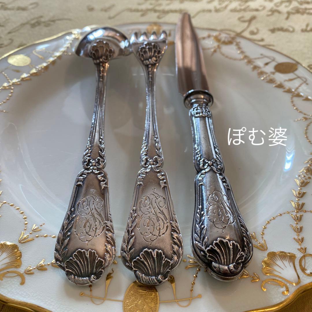 ピュイフォルカ】純銀 スターリング／ディナー用3本セット 5組
