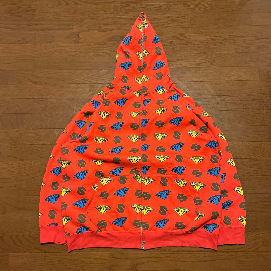 専用‼️billionaire boys club ダイヤモンド柄フルジップ