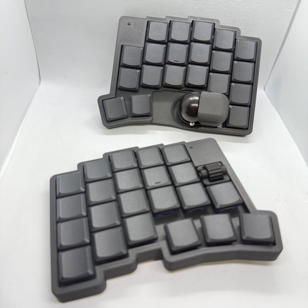 専用 roBa-LP ブラック THT 無線keyball39な「roBa」は無線化以上の恩恵がある。｜さしみつ