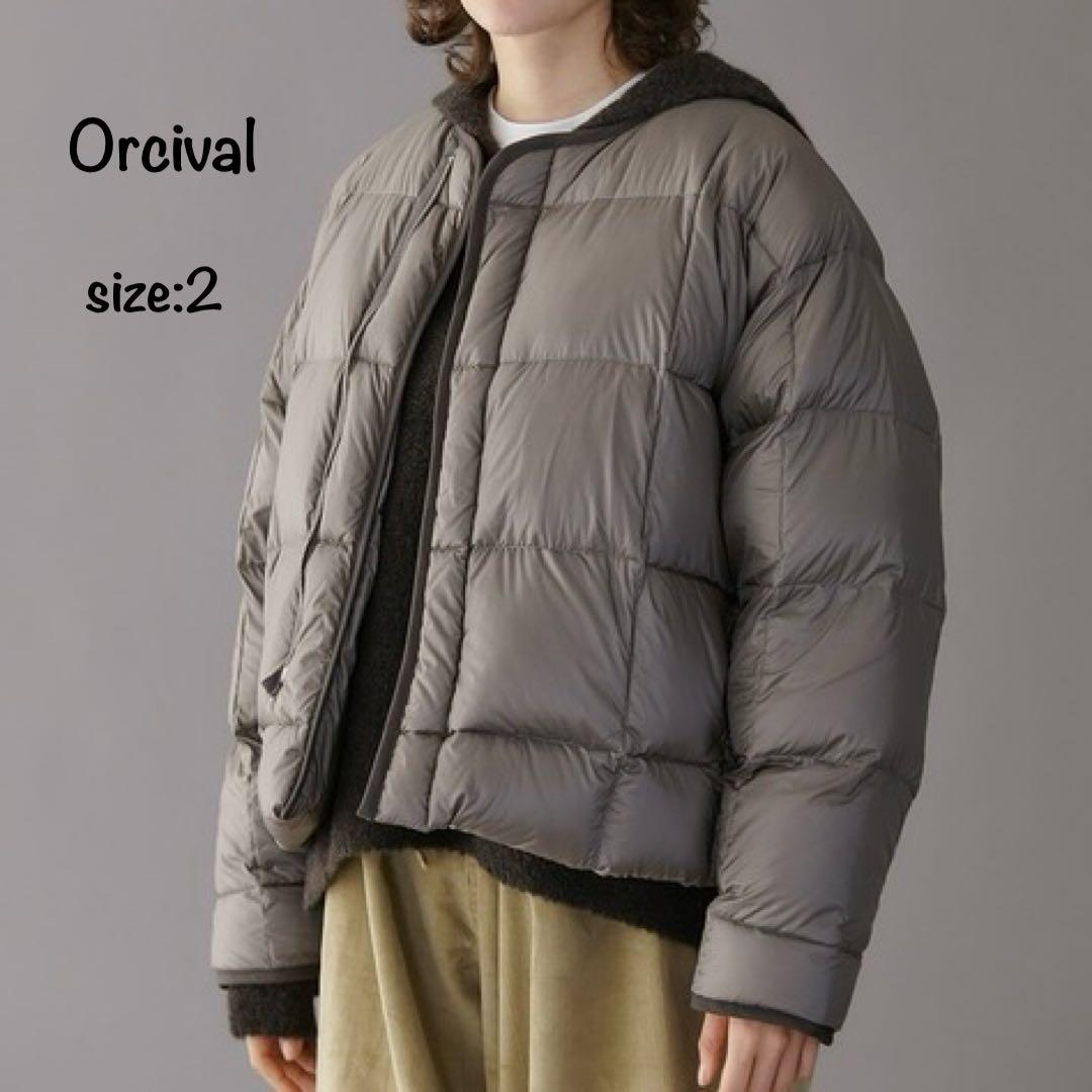 愛 Orcival ライトキルト ダウン ノーカラー ブルゾン ミリタリー ORCIVAL（オーシバル）の「ORCIVAL | ライトキルトダウン ノーカラー