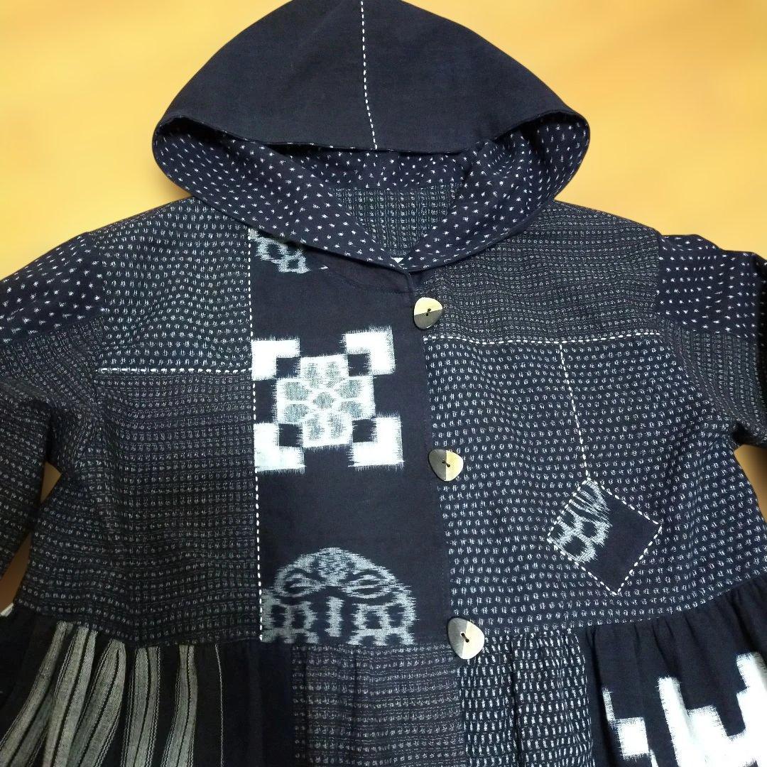 古布リメイク 絵絣、雪ん子絣、書生絣、久留米絣からフ―ドコート