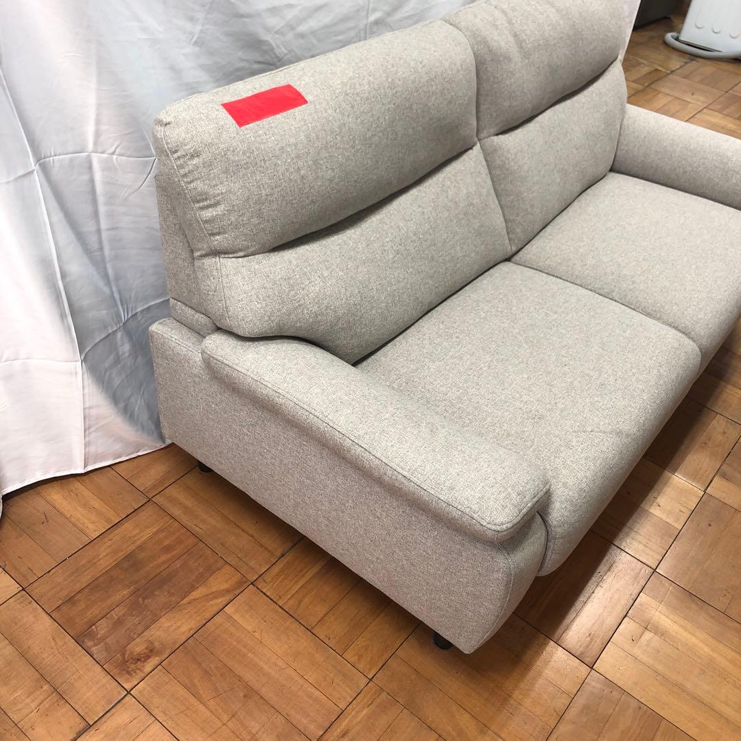 美品】ニトリ 3人掛け布張り ソファ MK02 KD LGY NITORI O - メルカリ