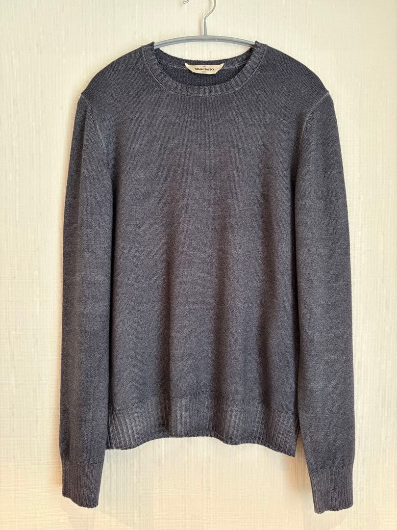 GRAN SASSO ブルーグレー ニット サイズ48