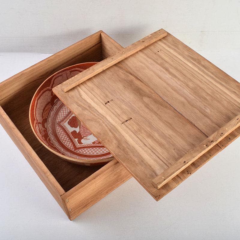 九谷焼 古九谷 八郎手 赤絵金彩 人物文 大鉢 時代箱付 D R9433B - メルカリ