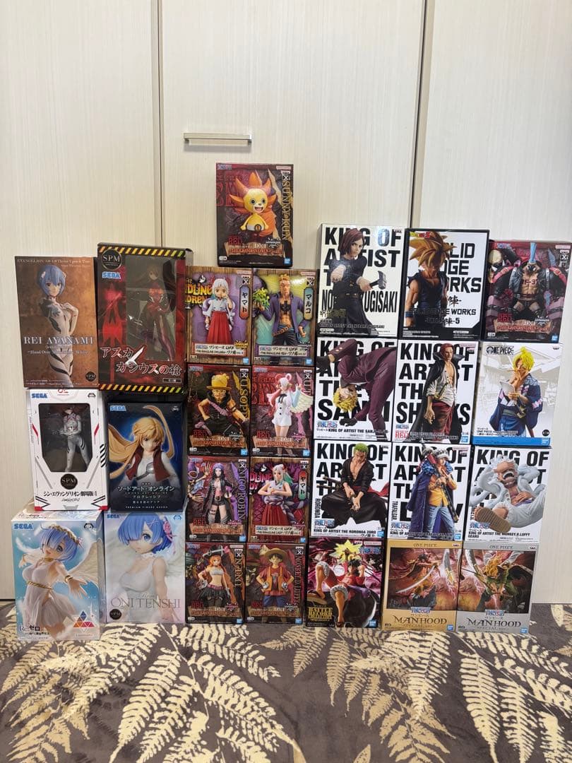 ワンピース ドラゴンボール 呪術廻戦 リゼロ SAO エヴァフィギュアまとめ売り