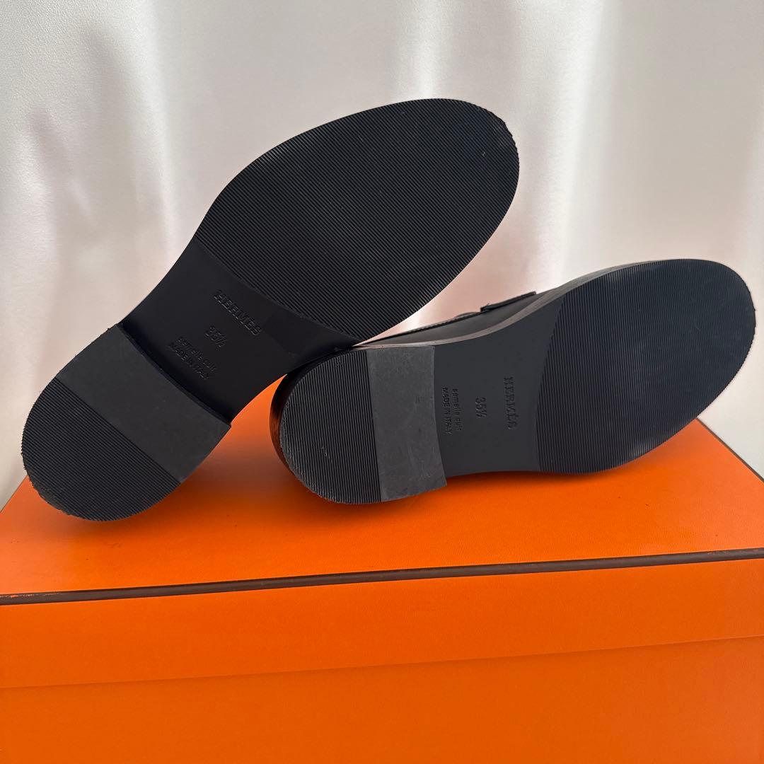 HERMES エルメス レディース モカシン ホット35.5 - メルカリ