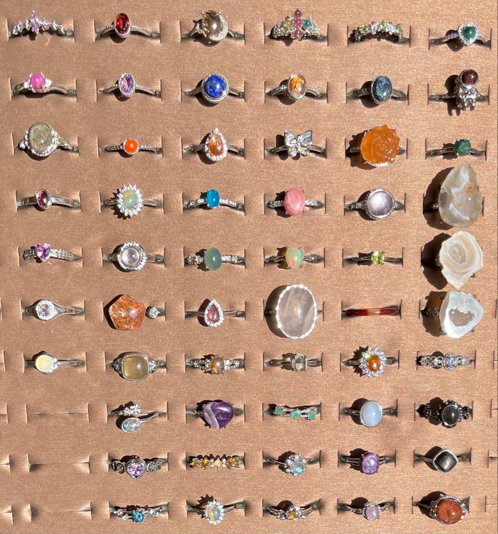 天然石 レトロ リング まとめ売り