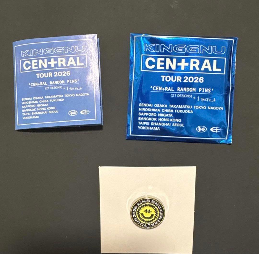 KING GNU CEN+RAL TOUR 2026 ランダムピンズ - メルカリ